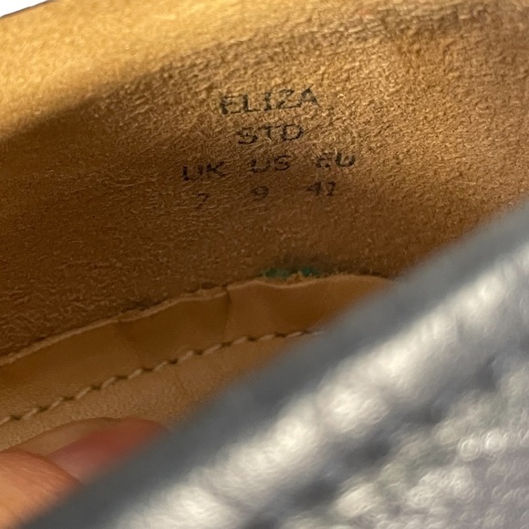 Hotter Comfort Concept Navy Leather Slip On Low Wedge Casual Shoes Sz US 9 - Picture 11 of 11